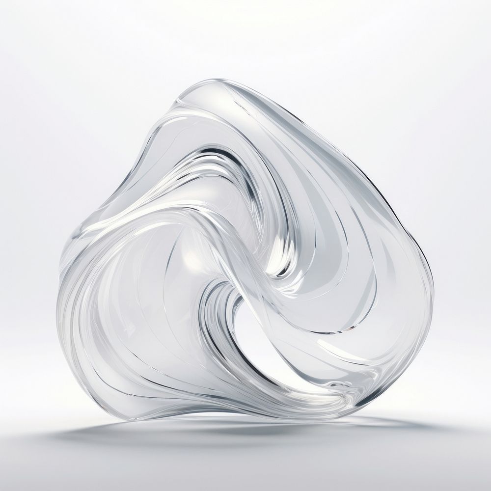 Wavy white glass simplicity.
