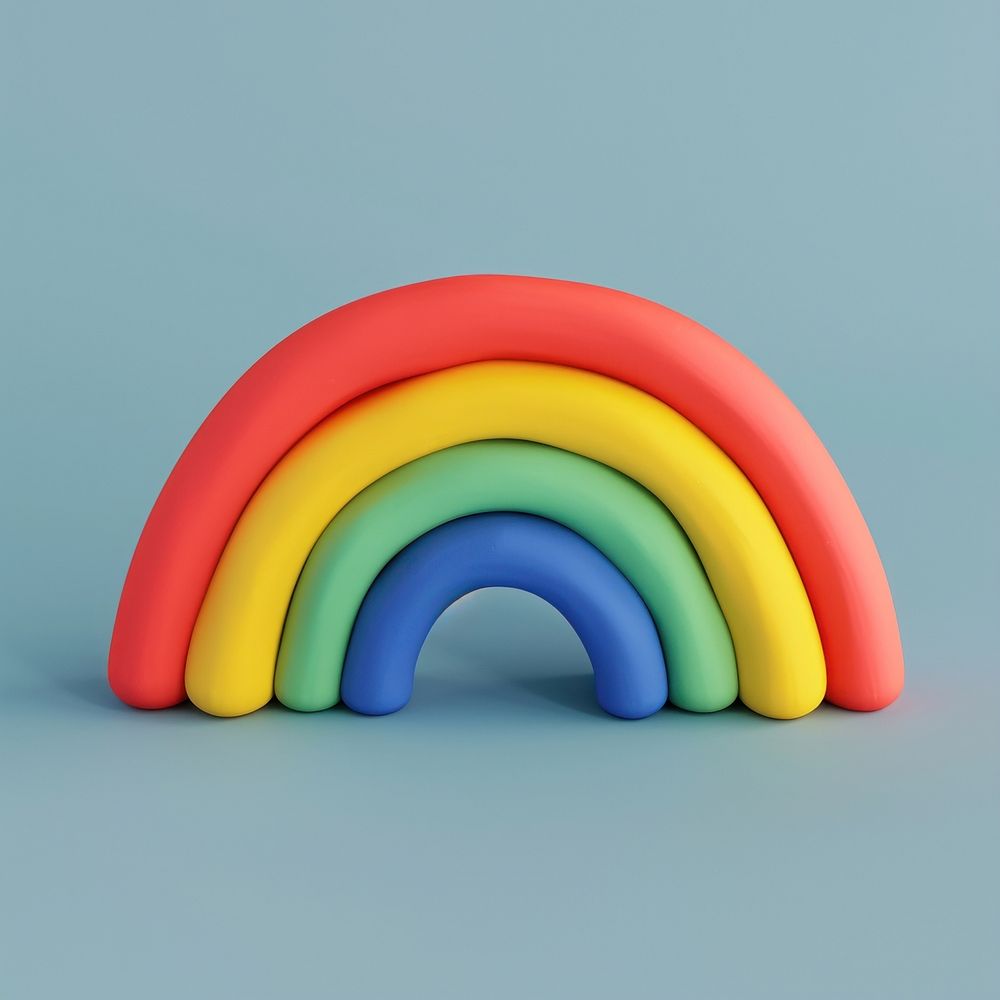 Rainbow toy simplicity inflatable.