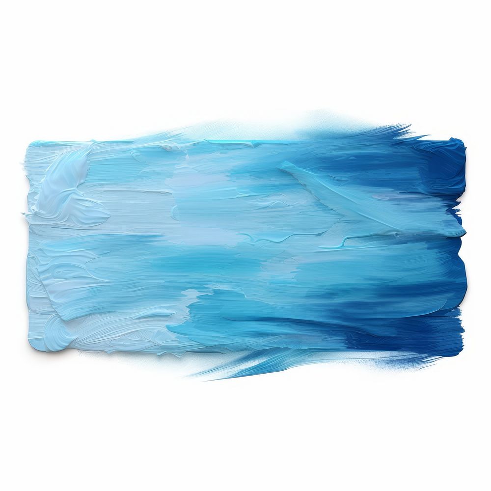 Blue flat paint brush stroke backgrounds rectangle paper.