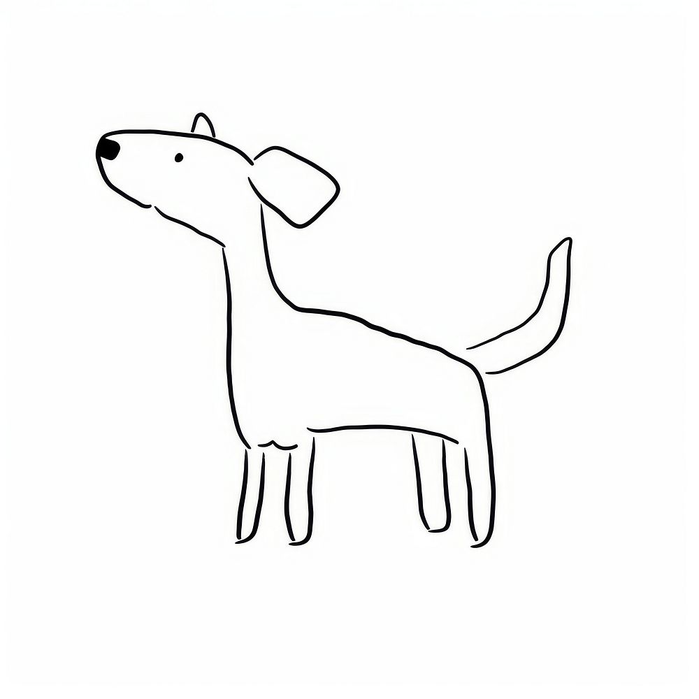 Dog sketch drawing animal.