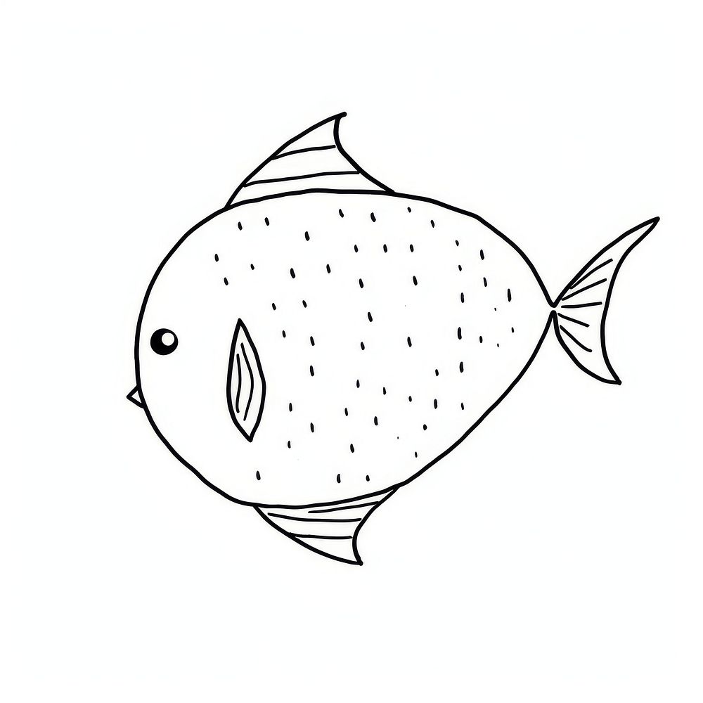 Fish sketch drawing doodle.