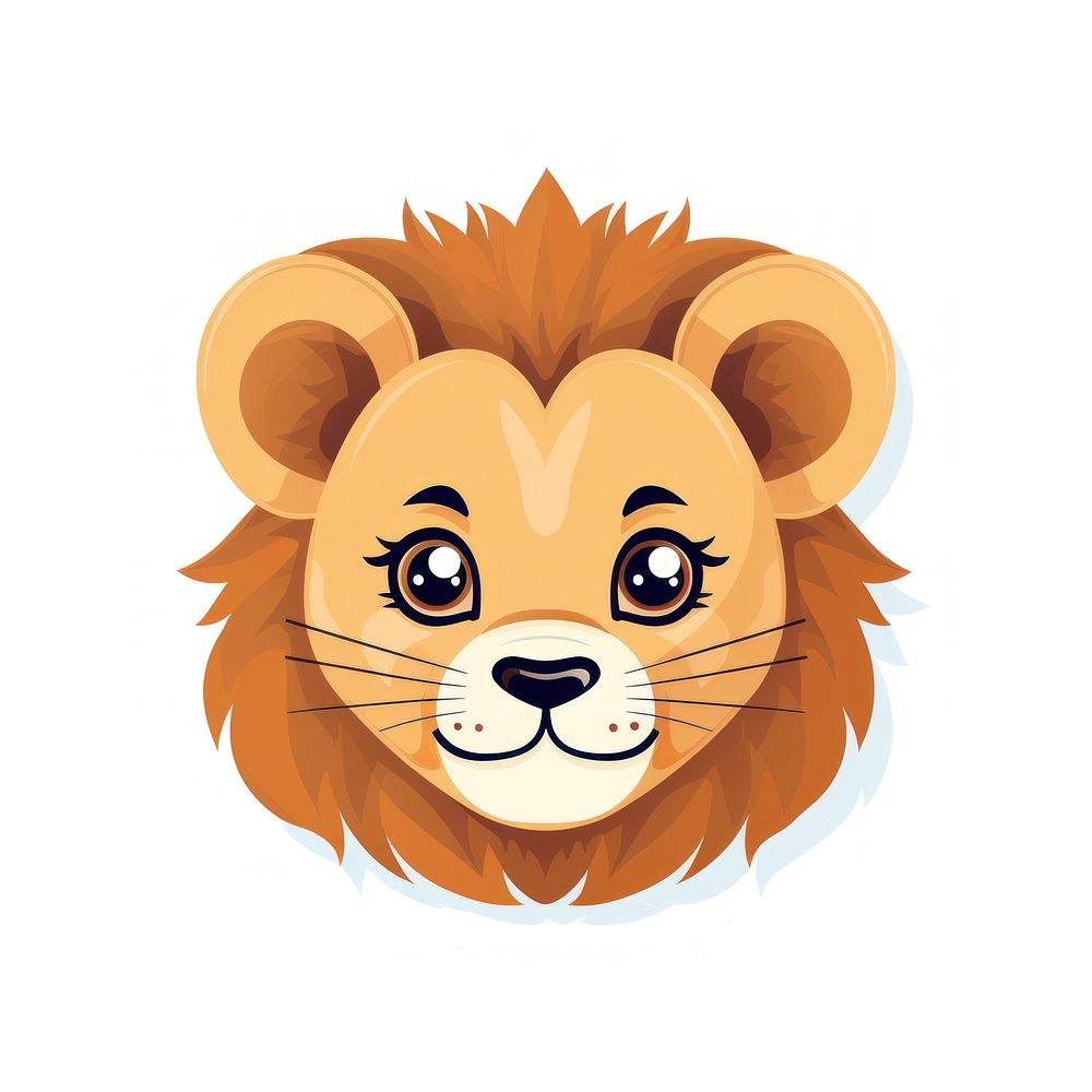 Baby lion animal cartoon mammal. AI generated Image by rawpixel.