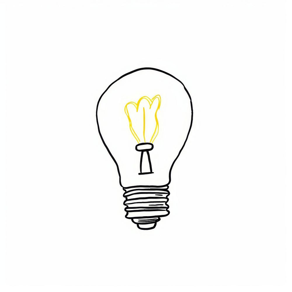 Light bulb lightbulb sketch line.