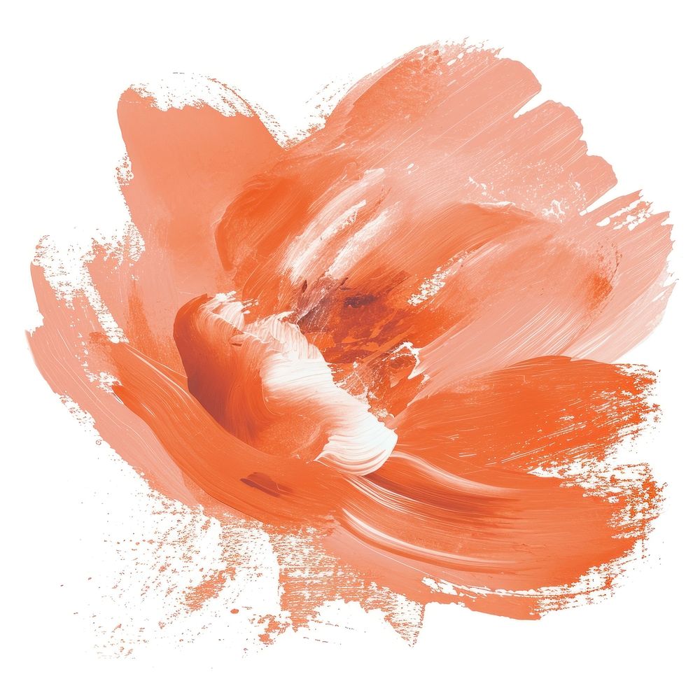 Paint flower shape brush stroke backgrounds painting petal.