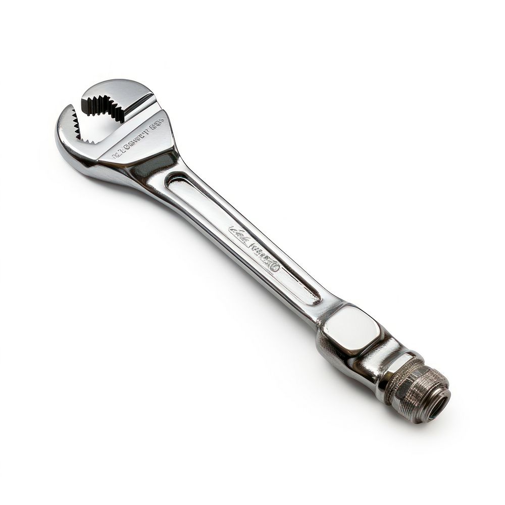 Adjustable Wrench wrench white background electronics.