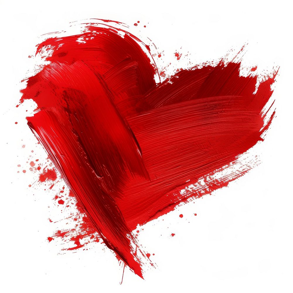 Red backgrounds heart paint.