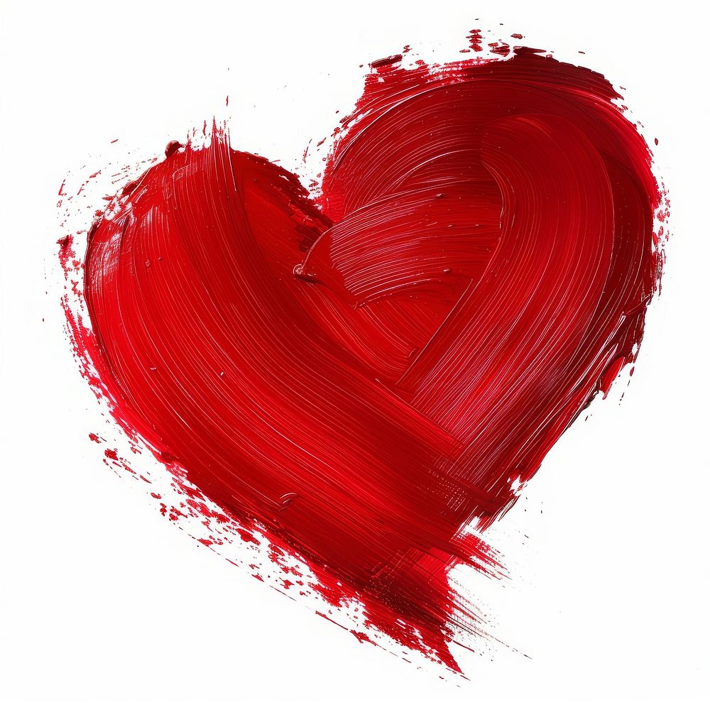 Red heart backgrounds paint.