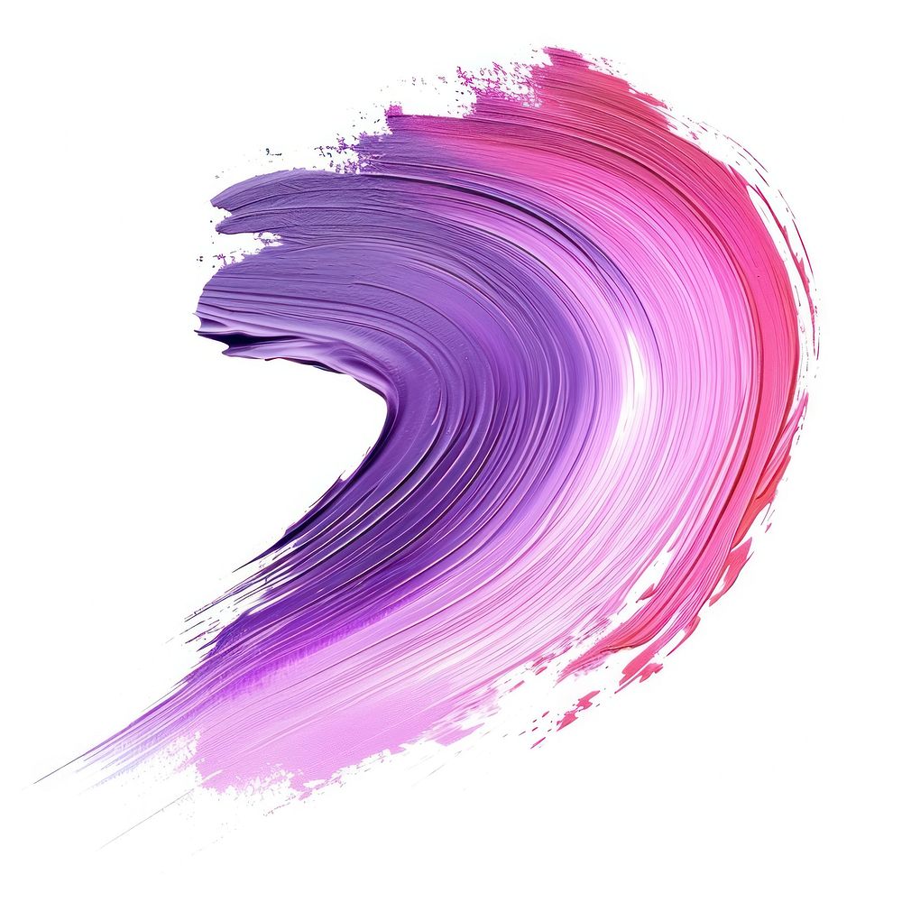 Wave brush stroke purple paint pink.