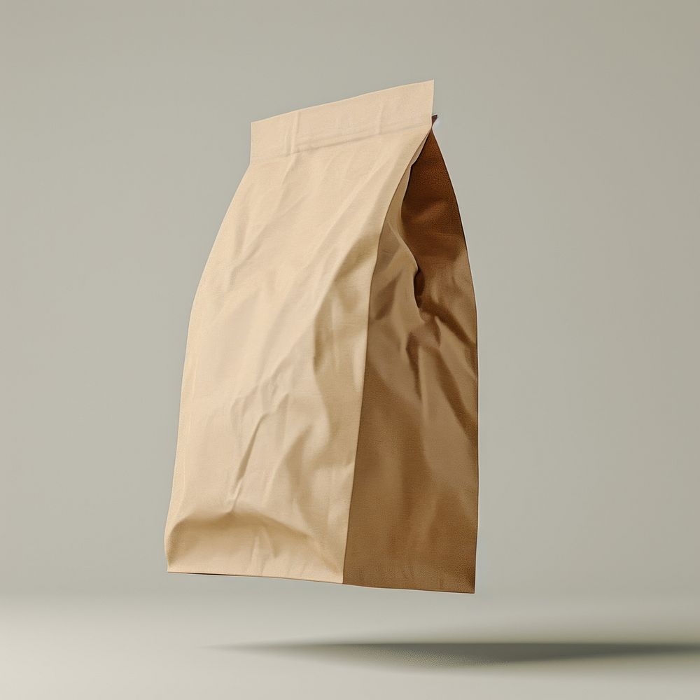 Bag paper gray background simplicity.