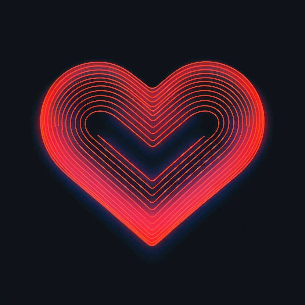 Abstract heart light night neon. | Premium Photo Illustration - rawpixel