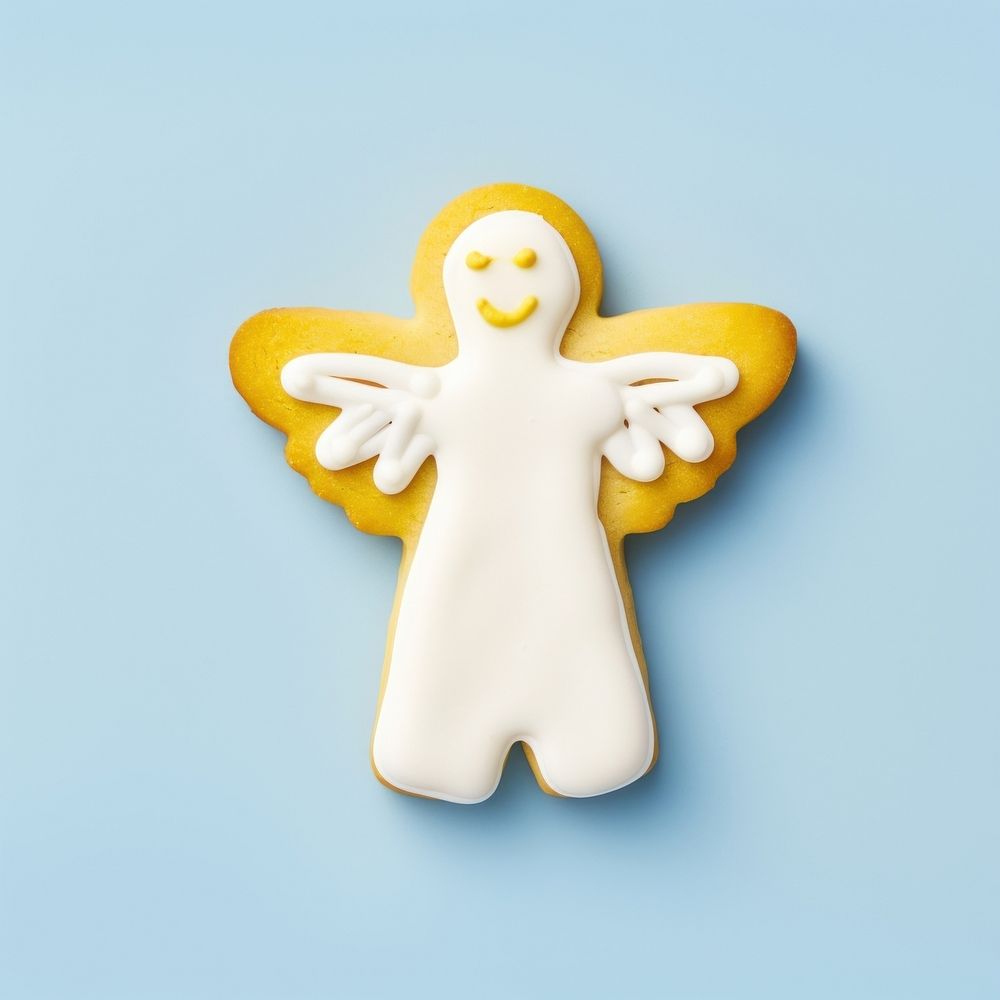 Angel cookie icing gingerbread. AI generated Image by rawpixel.