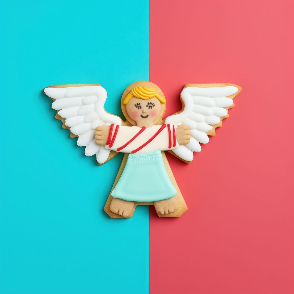 Angel figurine cookie toy. AI generated Image by rawpixel.