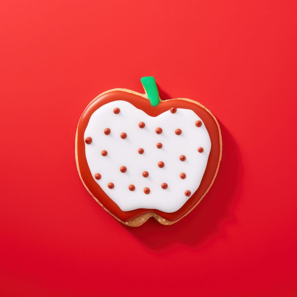 Apple dessert cookie food. AI generated Image by rawpixel.