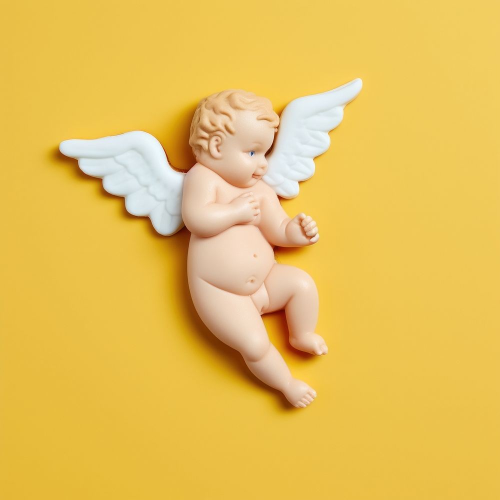 Baby cupid angel representation creativity. AI generated Image by rawpixel.