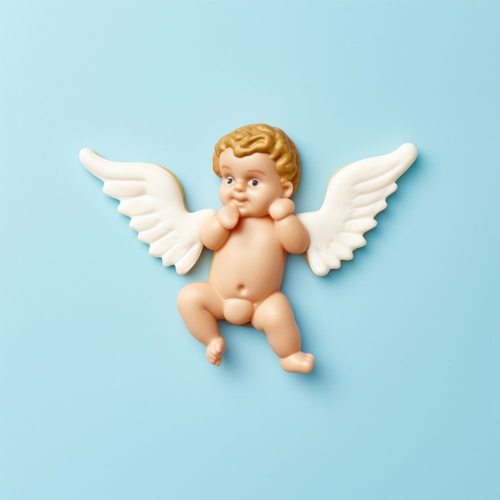 Baby cupid angel toy representation. AI generated Image by rawpixel.