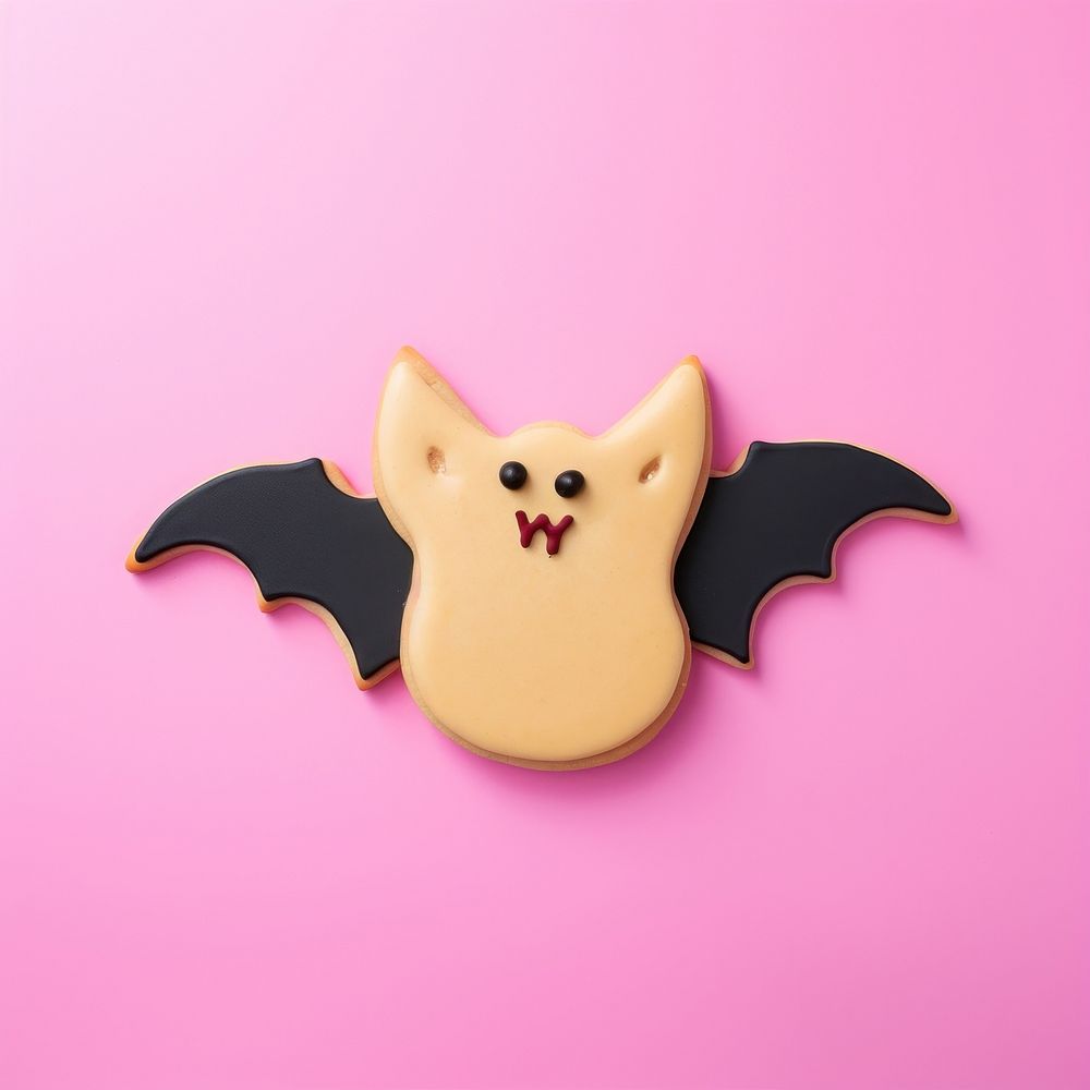 Bat dessert cookie animal. AI generated Image by rawpixel.