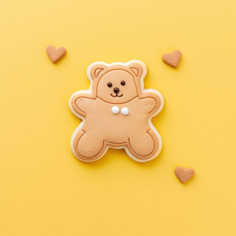 Bear cookie icing food. AI generated Image by rawpixel.