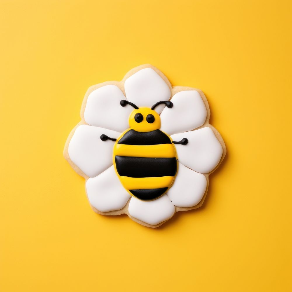 Bee nature cookie animal. AI generated Image by rawpixel.