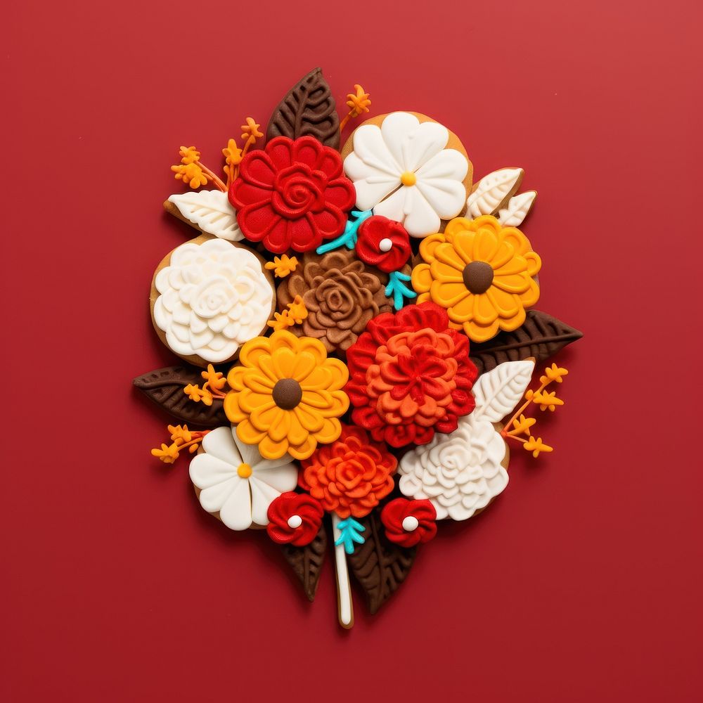 Bouquet art dessert pattern. AI generated Image by rawpixel.