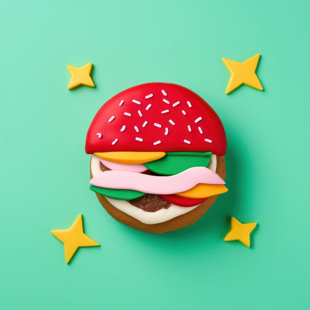 Burger food celebration hamburger. AI generated Image by rawpixel.