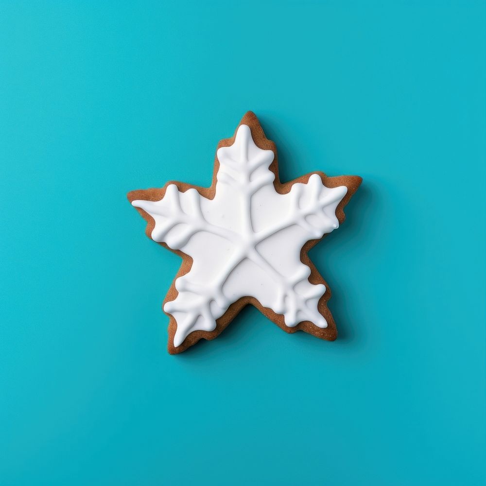 Christmas star cookie icing dessert. AI generated Image by rawpixel.