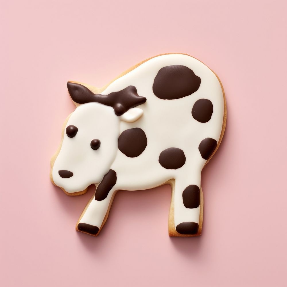 Cow cookie mammal animal. AI generated Image by rawpixel.