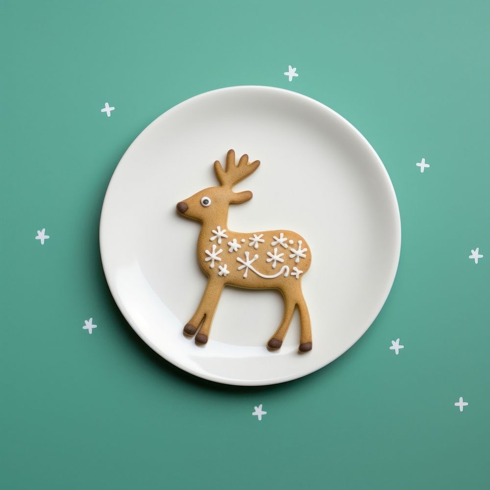 Deer cookie animal mammal. AI generated Image by rawpixel.