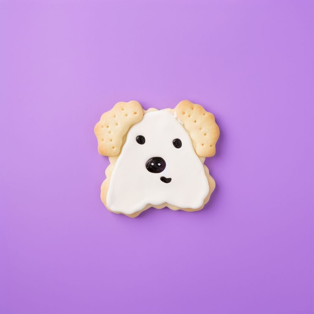 Dog cookie icing dessert. AI generated Image by rawpixel.