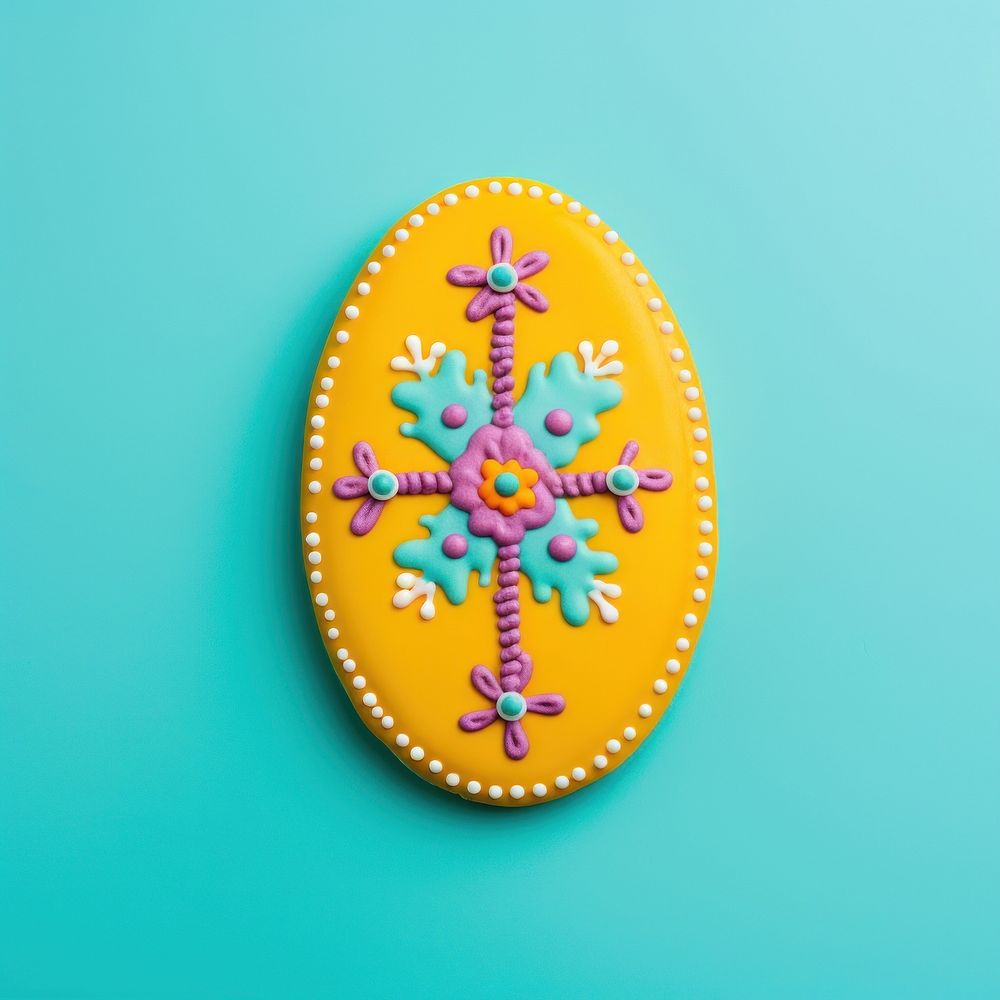 Easter egg cookie representation confectionery. AI generated Image by rawpixel.