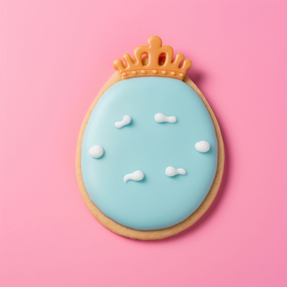 Egg cookie icing dessert. AI generated Image by rawpixel.