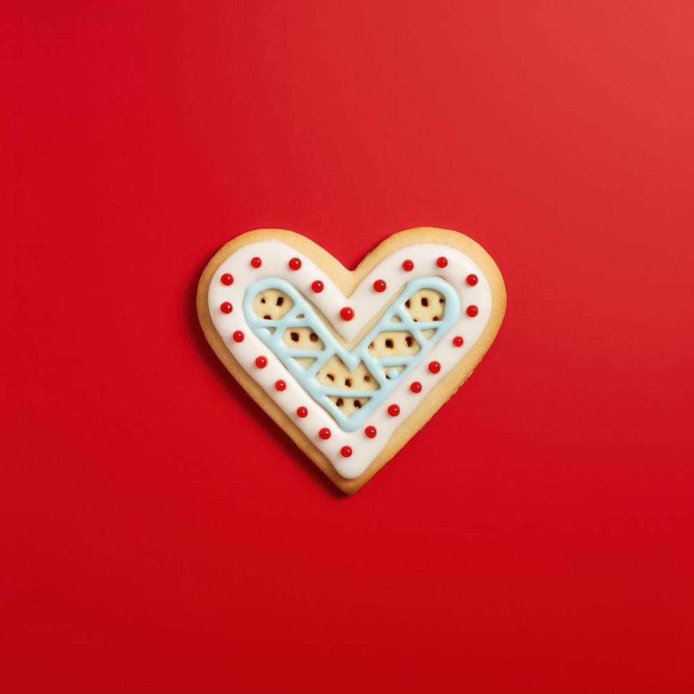 Love cookie celebration pattern. AI generated Image by rawpixel.