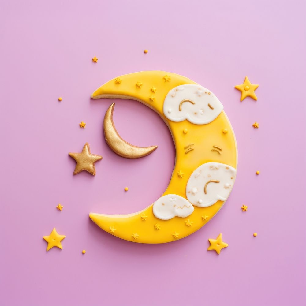Moon tranquility crescent idyllic. AI generated Image by rawpixel.