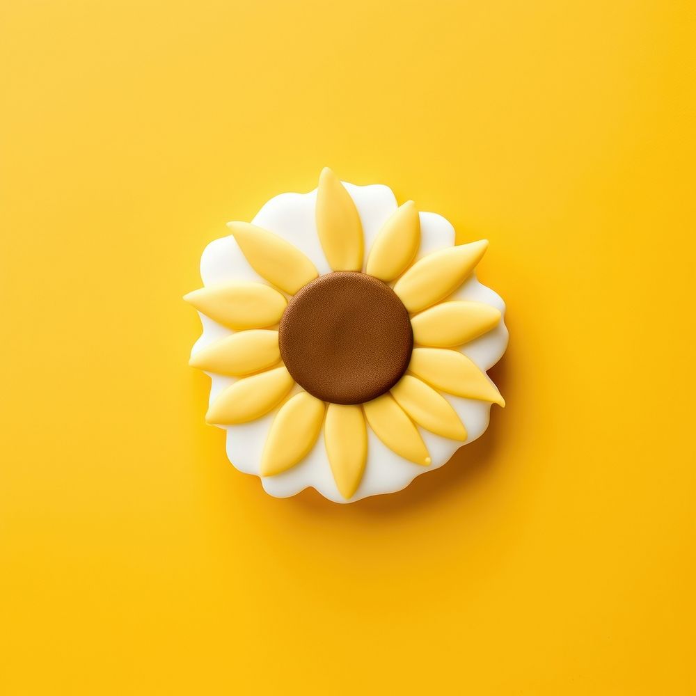Sunflower dessert icing food. AI generated Image by rawpixel.