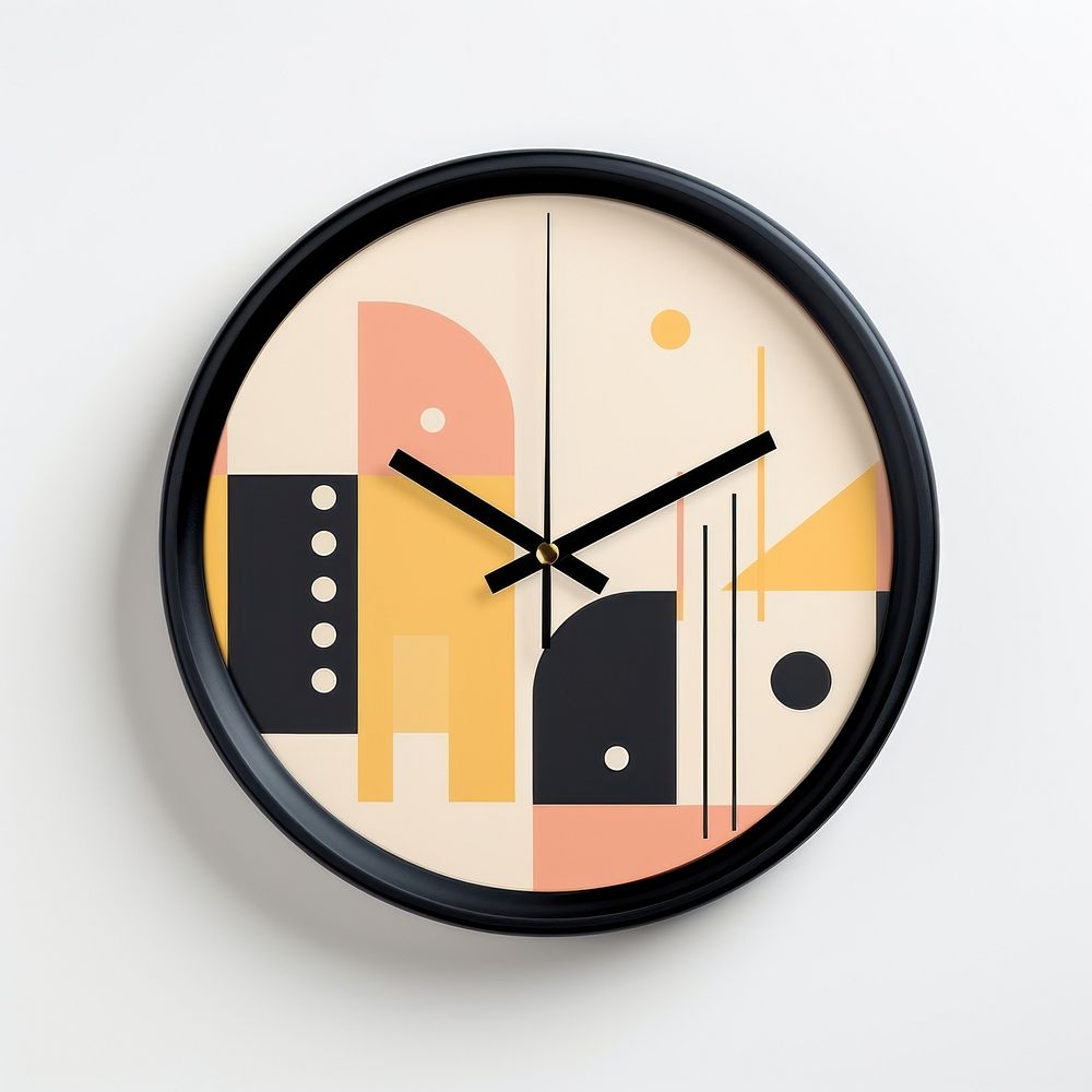 Memphis design of clock disk analog clock wall clock.