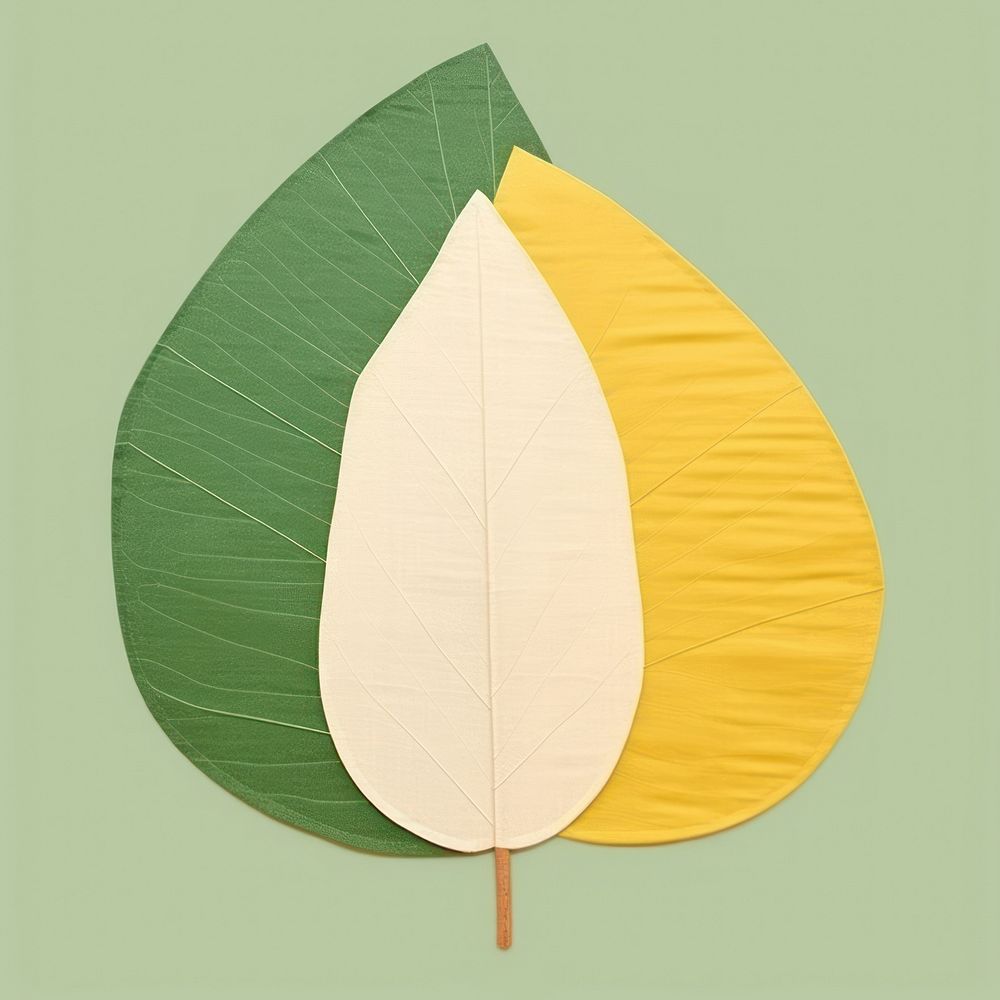 Simple fabric textile illustration minimal of a leaf plant pattern blossom.