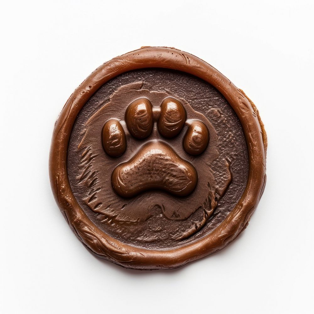 Seal Wax Stamp cat paw craft representation confectionery.
