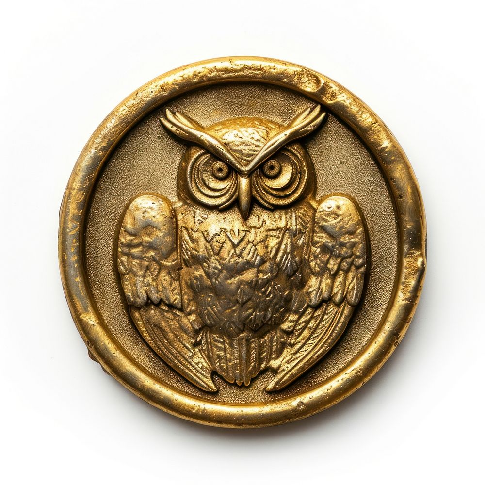 Seal Wax Stamp graduated owl | Free Photo - rawpixel