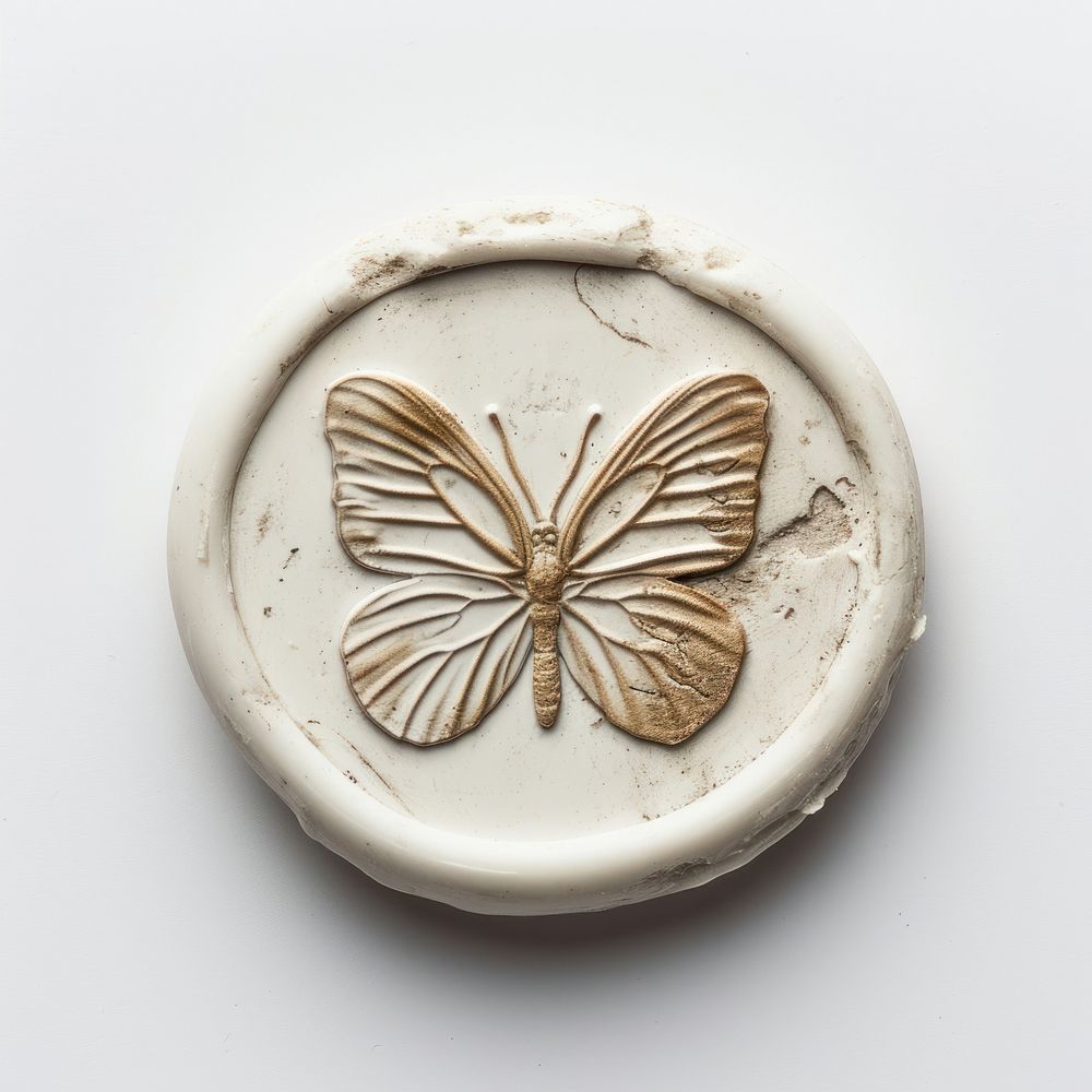 Seal Wax Stamp magic butterfly white background accessories accessory.