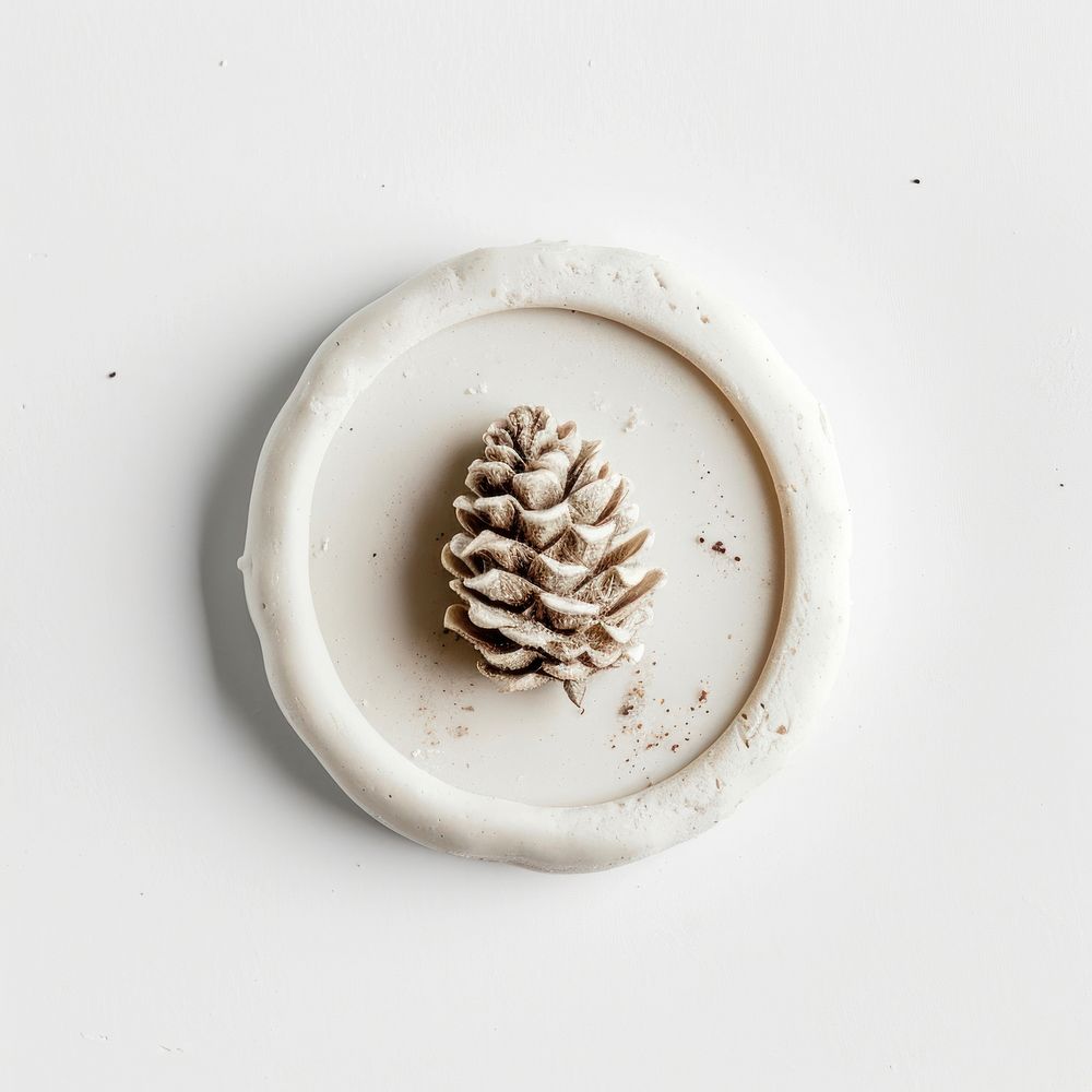 Seal Wax Stamp pinecone accessories porcelain accessory.
