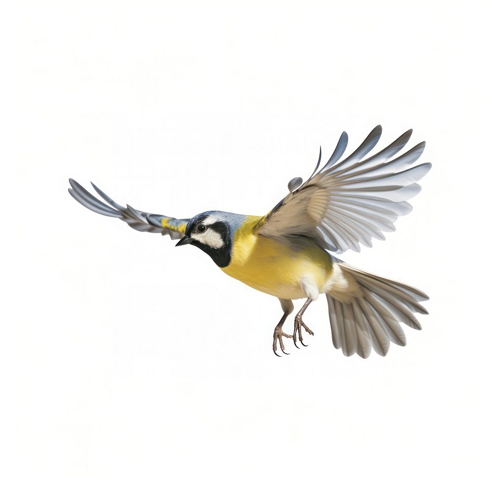 Flying common great tit flying bird animal. AI generated Image by rawpixel.