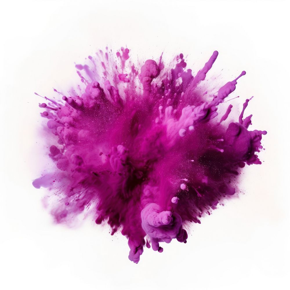 Powder bright purple lilac white background splattered. AI generated Image by rawpixel.