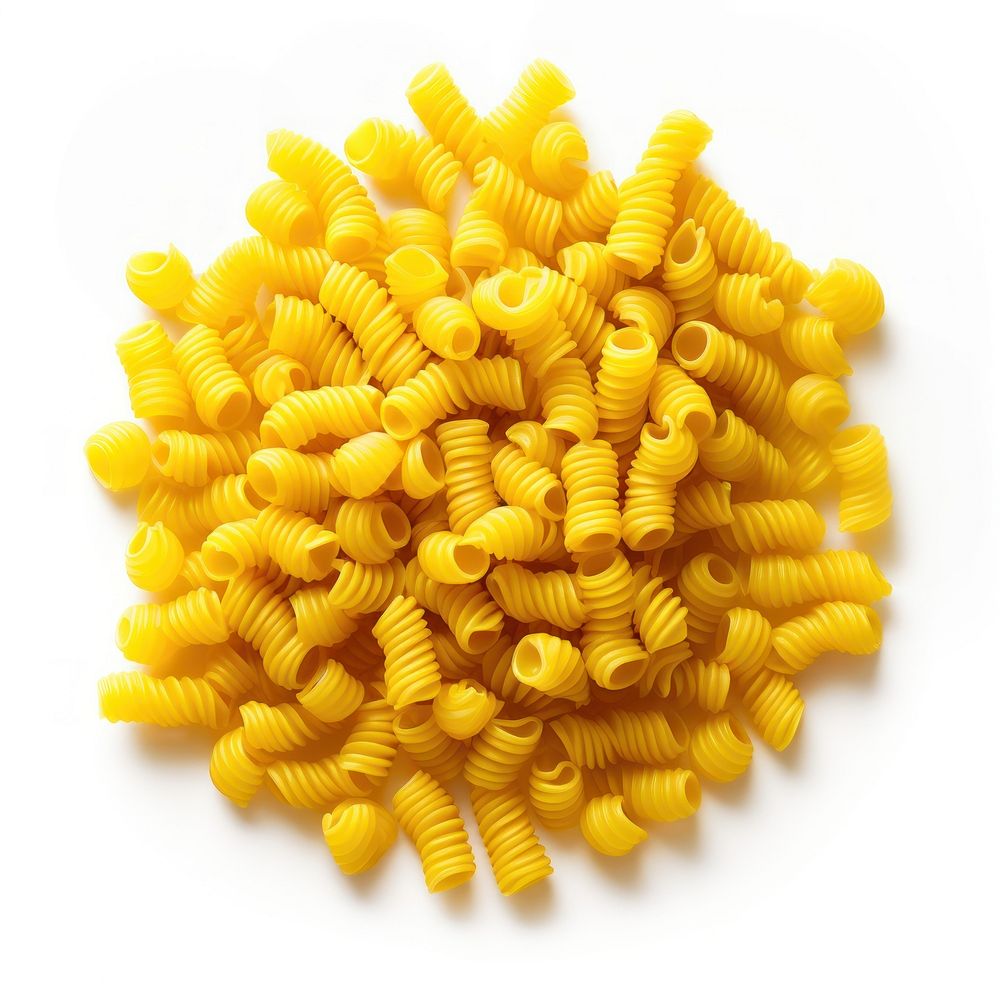 Raw pasta food white background ingredient. AI generated Image by rawpixel.