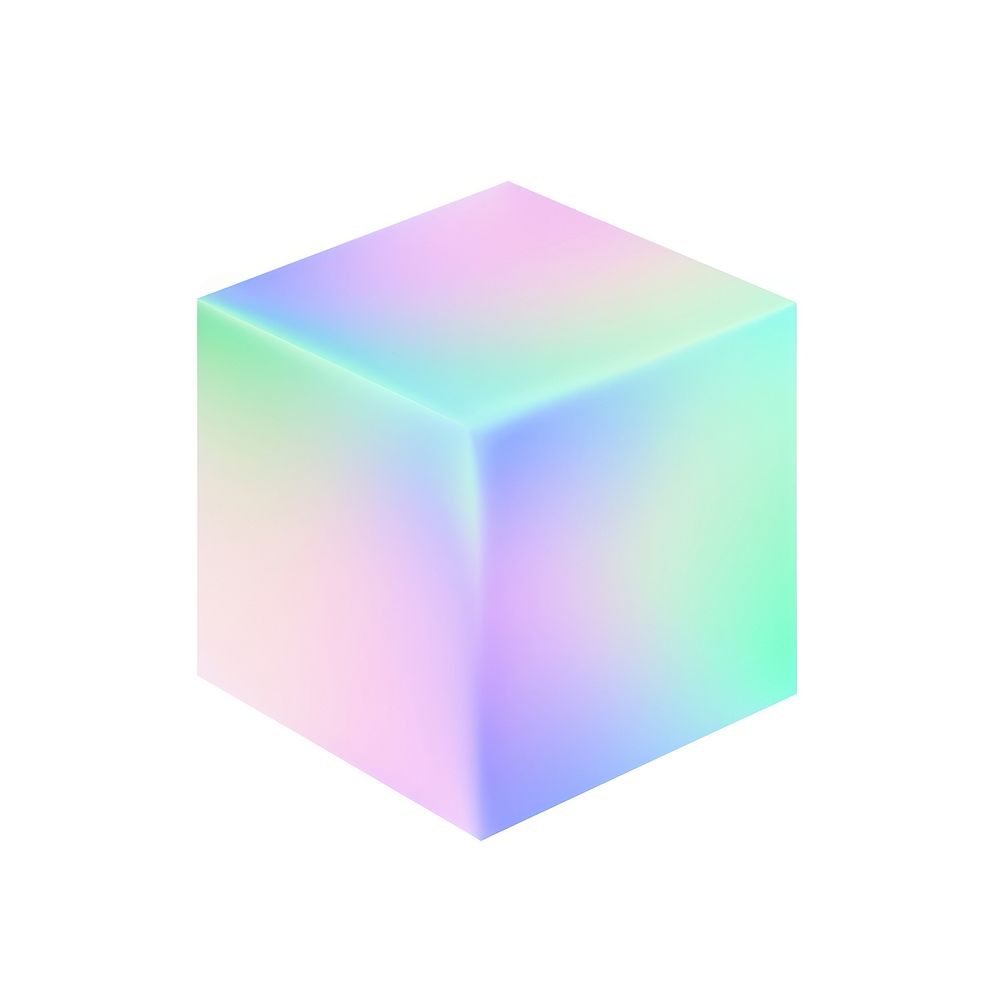 A holography cube icon white background single object rectangle.