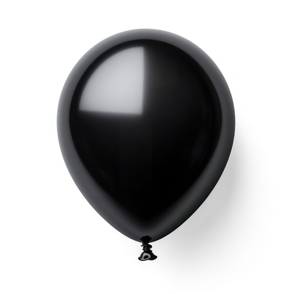 Black balloon white background celebration anniversary. AI generated Image by rawpixel.