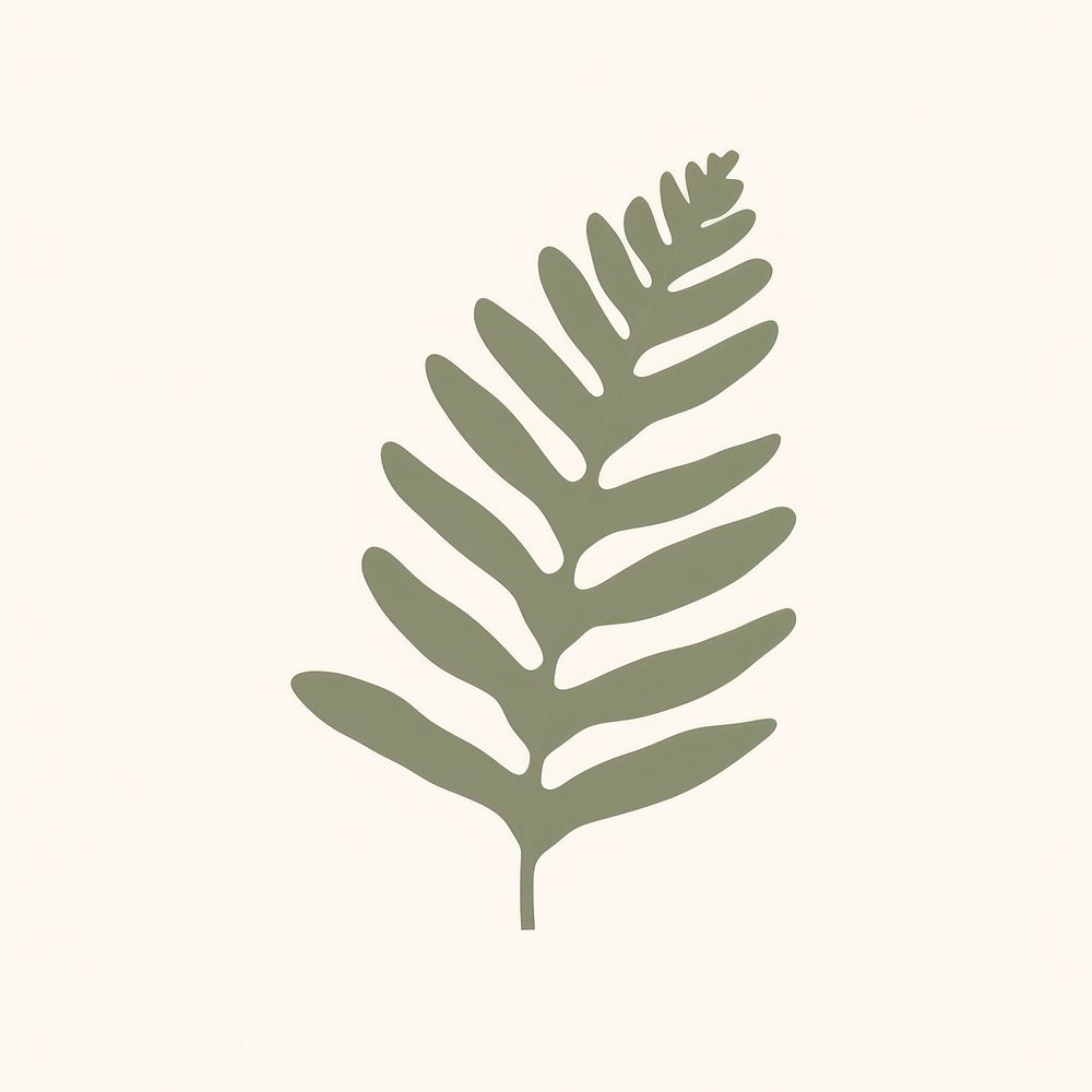 Illustration of a fern leaf plant pattern nature.