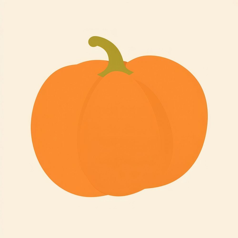 Illustration of pumpkin vegetable plant food.