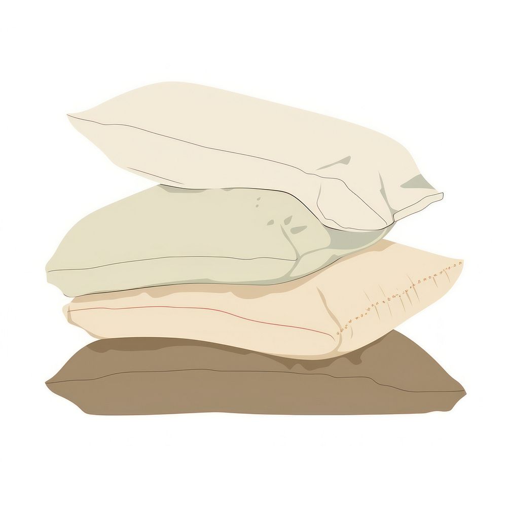 Illustration of pillow relaxation furniture textile.