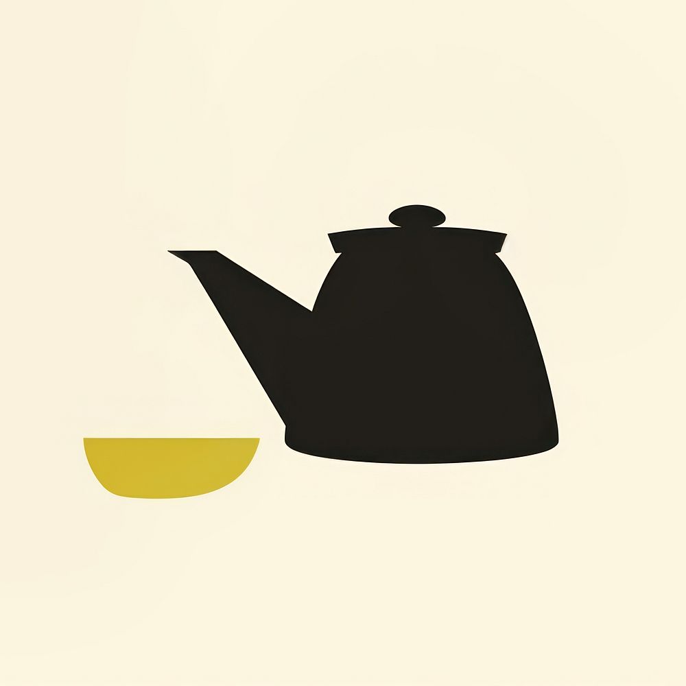 Illustration of pot and ingradient teapot refreshment tableware.