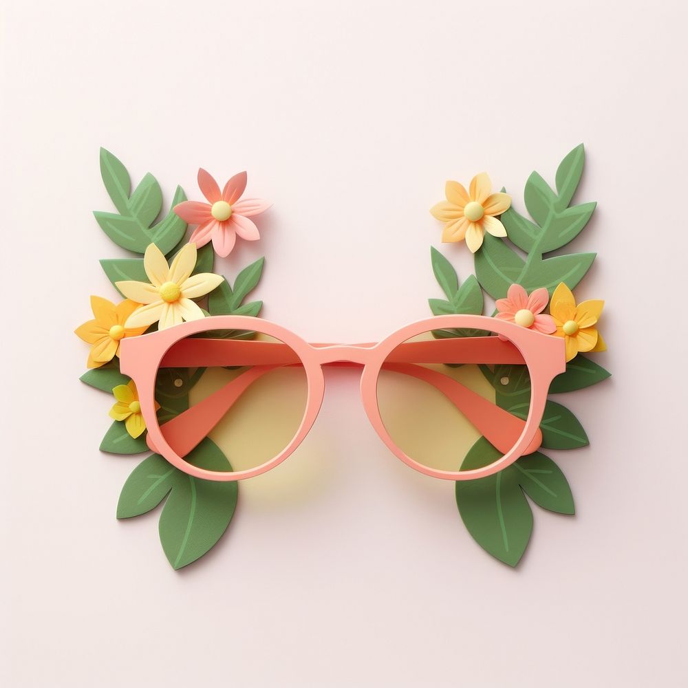Sunglasses flower plant celebration.