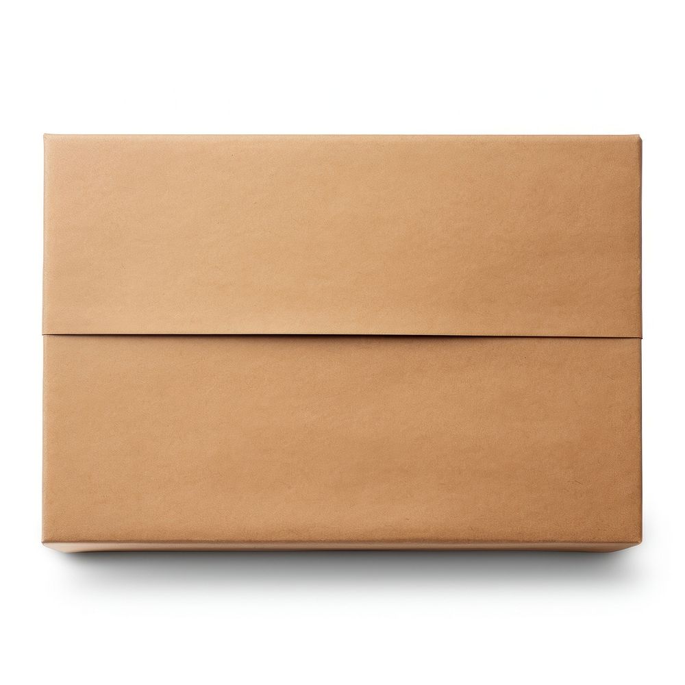 Box cardboard envelope white background.